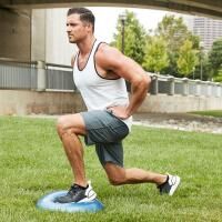 Vorschau: BOSU Balance Trainer Sport Ø 50 cm, Kombination aus Übungsball u. Gleichgewichtsbrett