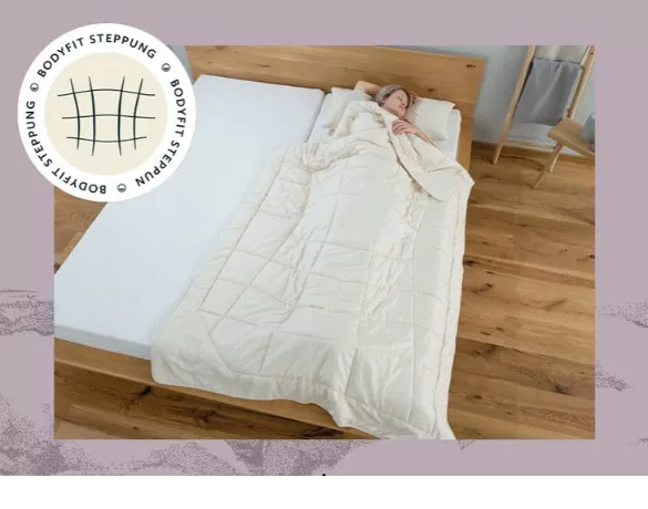 JONA SLEEP Bio Ganzjahres Bettdecke mit hohem Wärmespeichervermögen und für Allergiker geeignet