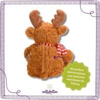 Vorschau: welliebellies® "Elch groß" Wärmekuscheltier mit Bio-Hirse-Füllung, spendet bis zu 90 min Wärme