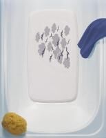 Vorschau: RIDDER Badewanneneinlagen Helgoland blau 38 x 72 cm mit Saugnäpfen aus hautsympatischem TPE