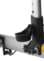 Vorschau: RIDDER Rollator Mio doppelt zusammenfaltbar mit Ankipphilfe, Sitz, Rückengurt u. Reflektoren