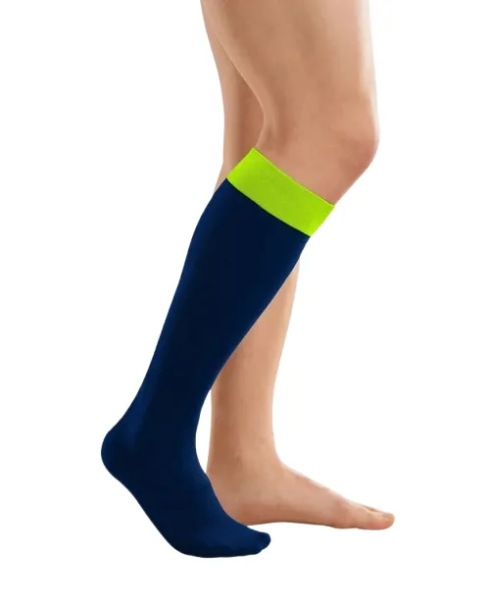 medi Rehab one lime/blue Kompressionsstrumpf zur Oedemtherapie