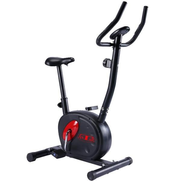 ANTAR magnetisches höhenverstellbares Ergometer Fitnessbike/Heimtrainer mit Computer und Display