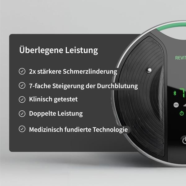 REVITIVE Medic Coach Durchblutungs-Stimulator appgesteuert für Beine und Knie