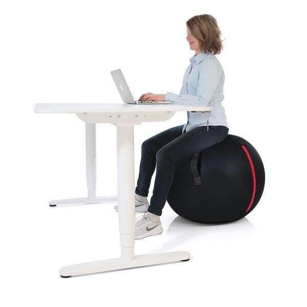 ARTZT Gymstick Office Ball 75 cm gesund sitzen im Büro oder Zuhause inkl. Pumpe und Übungsposter