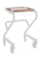 Vorschau: SALJOL Wohnraumrollator Tablett Echtholz, dunkel, 20 kg Tragfähigkeit