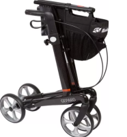 Vorschau: Mobilex Gepard Standard Carbon-Rollator Sitzhöhe 62 cm, mit Feststellbremsen und faltbar