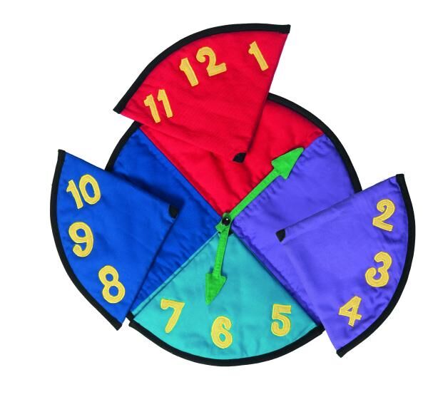 suprima Demenz-Spielzeug Legespiel Uhr, textil, mit beweglichen Zeigern