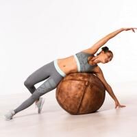 Vorschau: ARTZT Vintage Series Hülle für Sitzbälle aus echtem Rindsleder hergestellt in Deutschland