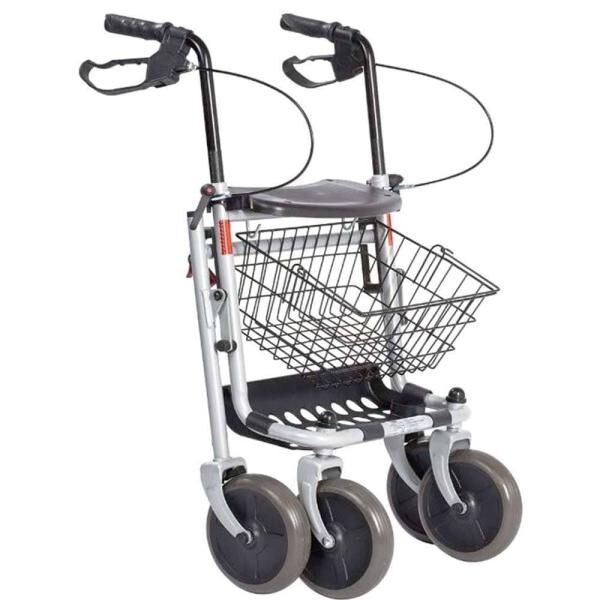 REHAFORUM MEDICAL Actimo Basic Rollator - Anthrazit inkl. Korb und Tablett