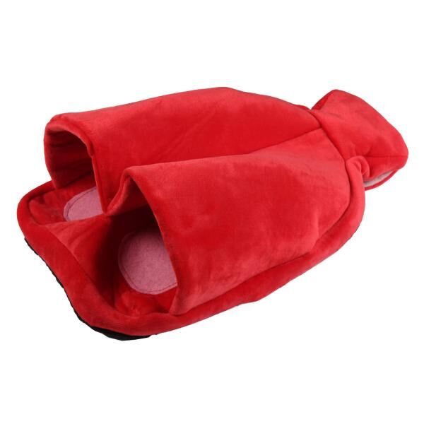 Vital Comfort Fleece Fußwärmer inklusive Wärmflasche zur Anwendung im Sitzen und Liegen