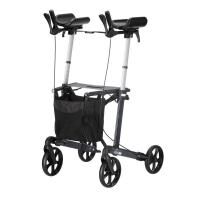 Vorschau: RUSSKA vital special faltbarer Aluminium-Rollator grau, Sitzhöhe 62 cm, Armauflagen höhenverstellbar