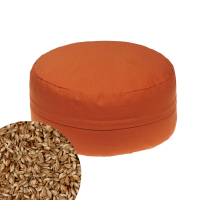 Vorschau: Mudis YogaKissen rund 40 x 20 cm orange, Füllung: Dinkelspelz
