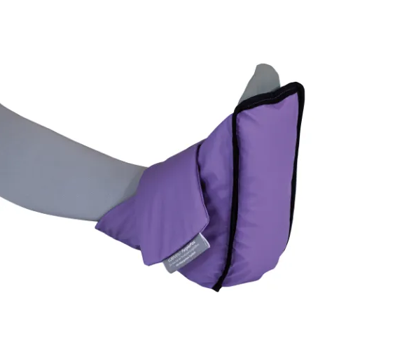 KUBIVENT PurplePos Fersenschuh mit Mikroperlenfüllung zur Dekubitusprophylaxe und -therapie