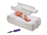 Dr. Winkler Sonolagerungsschiene mit U-Schale zur Anwendung bei der Hüftsonographie von Säuglingen