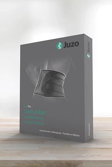JuzoPro Lumbal Xtec light Rückenorthese Rückenbandage mit vier integrierten und gepolsterten Stäben
