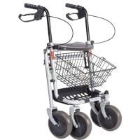 Vorschau: REHAFORUM MEDICAL Actimo Basic Rollator - Anthrazit inkl. Korb und Tablett