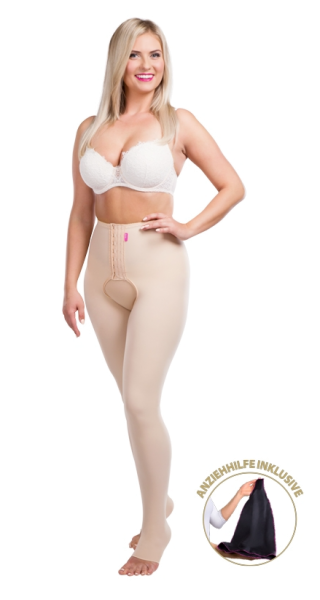 lipoelastic TBfLg High Variant postoperative Kompressionshose nach Liposuktion mit Hygieneöffnung