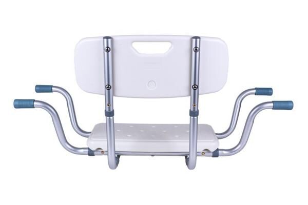 ANTAR Badewannen Einhängesitz aus Aluminium mit Rückenlehne u. Breitenverstellung von 83-78 cm