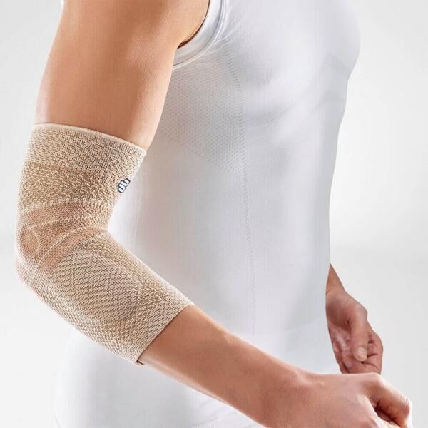 BAUERFEIND EpiTrain Ellenbogen-Aktivbandage mit Epicon+ Pads für Tennisarm u. Golferarm