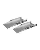 Mobilex TM-055 kompakte Aluminium-Teleskoprampe für Rollstühle mit perforierten Fahrspuren