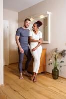 Vorschau: Moser Care Angora Damen Unterhemd mit kurzem Arm und Spitze, 30% Angora ohne Seitennähte