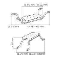 Vorschau: RIDDER 2in1 Badewannen-Sitz und -Schemel Sid, weiß, rutschhemmende Trittfläche
