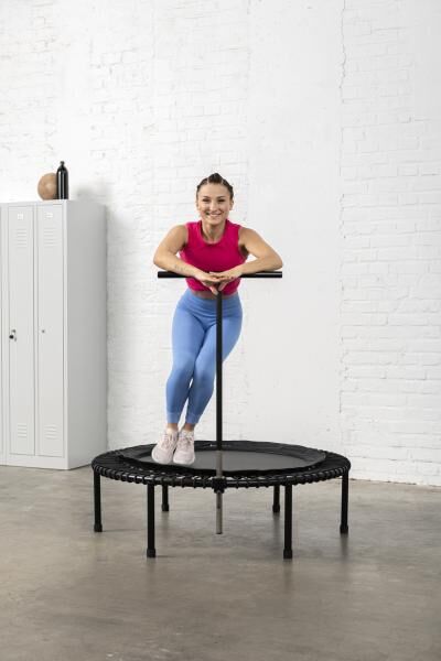 bellicon Trampolin Klassik mit Klappbeinen, 100 cm für Basisübungen, starke Seilringstärke