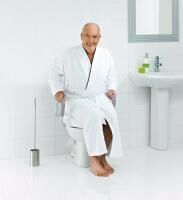 Vorschau: RIDDER WC-Sitzerhöhung Sam ca. 10 cm mit Armlehnen, weiß, TÜV geprüft