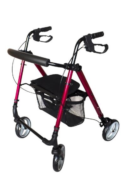 ANTAR Leichtgewicht-Aluminium Rollator faltbar inkl. Einkaufstasche in verschiedenen Farben