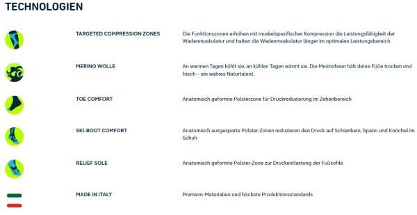 Bauerfeind Sports Ski Alpine Compression Socks Skisocken mit Kompression, Damen