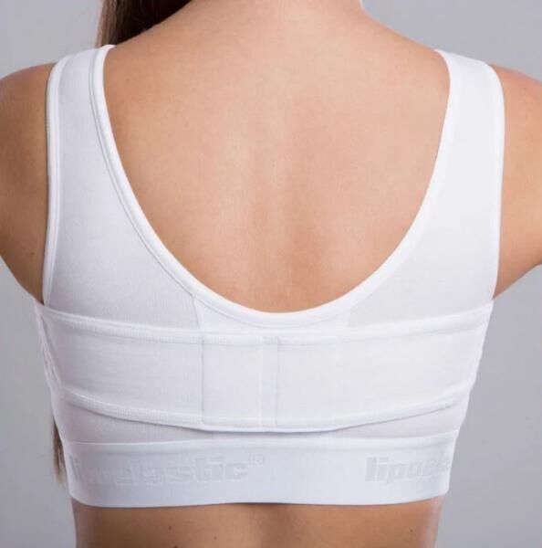 lipoelastic PS SPECIAL nahtloser postoperativer Kompressions-BH mit Klettstreifen am Rücken