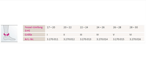 medi nahtlose u. atmungsaktive Zweizug Knöchelbandage unisex mit Kompression für Alltag und Sport