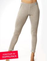 SILVER25 7/8-Leggings Silbertextilien für Damen mit Neurodermitis in grau, Doppelpack