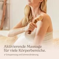 Vorschau: styleholz® Massage-Roller aus Eschenholz, 22,5 cm, stimuliert die Haut und Durchblutung