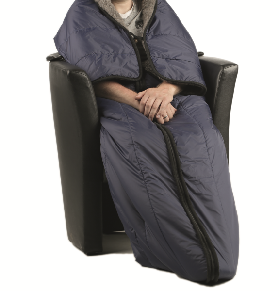 MORITZ REHA-HILFEN Wollpelz Multifunktionsdecke 145 x 200 cm, als Schlafsack oder Kissen verwendbar