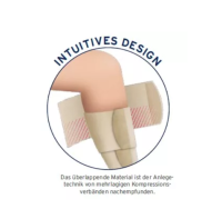 Vorschau: JOBST FarrowWrap Classic Tigh Piece Oberschenkel- inkl. Knieteil, mäßiges bis starkes Ödem