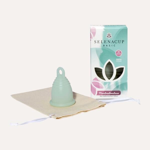 SELENACARE nachhaltige Periodencup Menstruationstasse Basic mittlerer Härtegrad