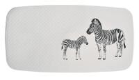 Vorschau: RIDDER Badewanneneinlage Zebra aus 100% TPE in Schwarz/Weiß - 38 x 72 cm mit Saugnäpfen