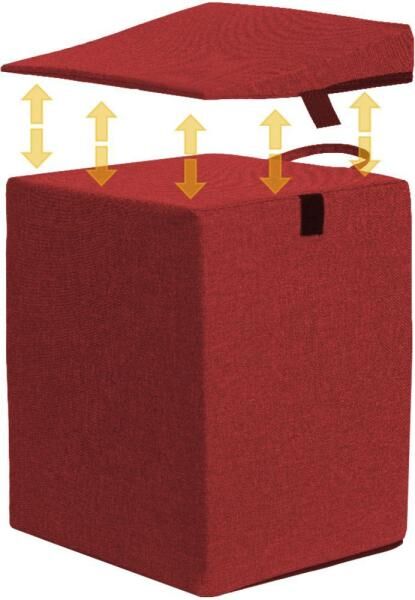 RUSSKA Bandscheiben-Entlastungswürfel Duo (Würfel und Keilkissen) Maße: 40 x 35 x 48/55 cm