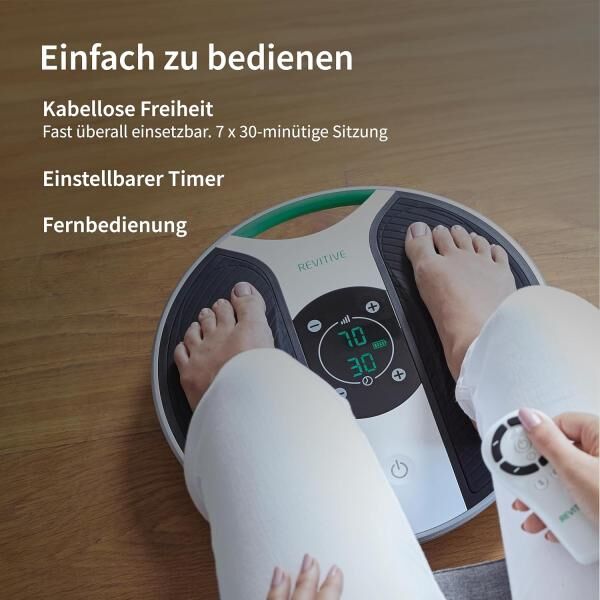 REVITIVE Medic, Durchblutungs-Stimulator Unterstützung für gesunde Beine und Füße
