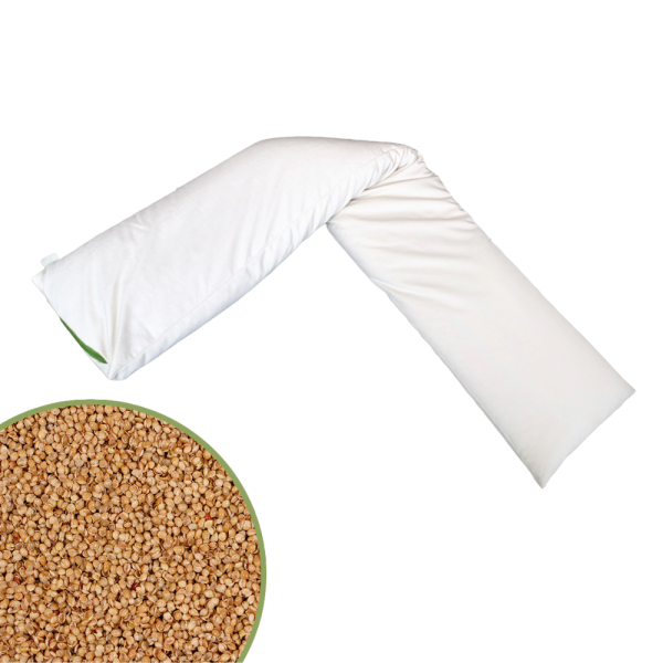 Mudis Stillkissen 30 x 150 cm, Füllung: Hirseschalen