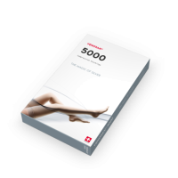 Vorschau: L&R SWISSLASTIC Venosan 5000 halbtransparente Kompressionsstrümpfe mit Kimaeffekt in versch. Längen