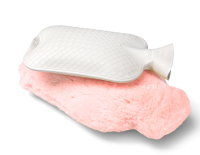 Fellhof Lammfell Wärmflasche rosa