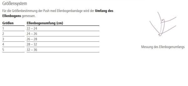 Ofa Push med Ellenbogenbandage bietet eine stufenlos einstellbare Einschränkung der Streckbewegung