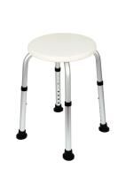 Vorschau: Vital Comfort Aluminium Duschhocker höhenverstellbar mit rutschfesten Gummifüßen