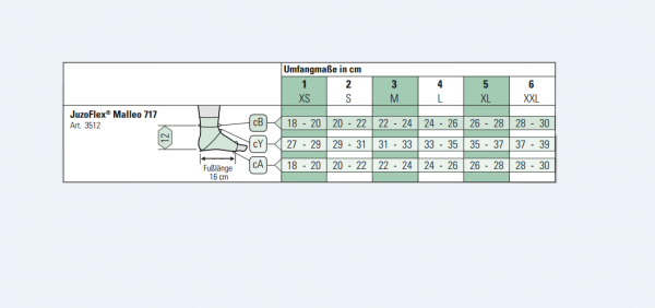 JuzoFlex Malleo 717 nahtlose Sprunggelenkbandage stabilisiert das Sprunggelenk und trägt nicht auf