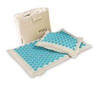 ergoleben Akupressur Premium Matten Set (Kissen 40 x 30 x 8 cm u. Matte 70 x 44 x 2 cm) inkl. Tasche