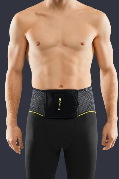 medi Lumbamed plus Emotion 3.0 sportliche Rückenorthese mit atmungsaktiver Varioflex Quarz-Pelotte