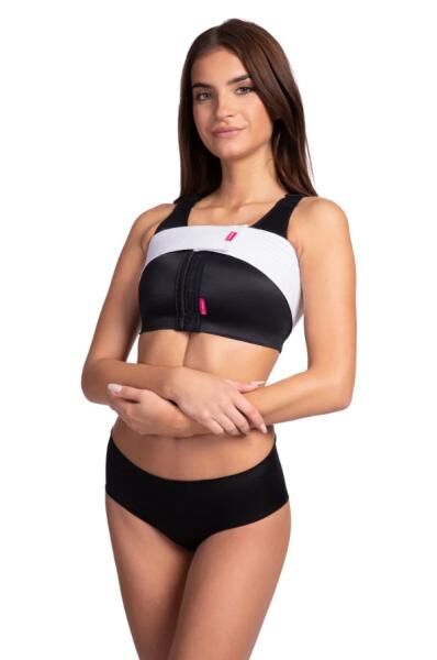 LIPOELASTIC postoperatives Brustband SI 01 mit Klett zur Stabilisierung der Implantate